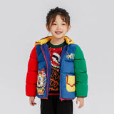 Dragon Long Colorblock Dragon Illustration Down Jacket-7-color-Dark Blue -  NianYi, Chinese Traditional Clothing for Kids