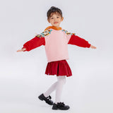 Dragon Long Dragon Cloth Patch with Tassels Colorblock Hoodie-15 -  NianYi, Chinese Traditional Clothing for Kids