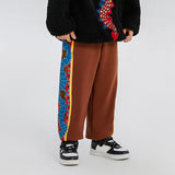 Dragon Long Sideline Dragon Illustration Sweatpants-1 -  NianYi, Chinese Traditional Clothing for Kids