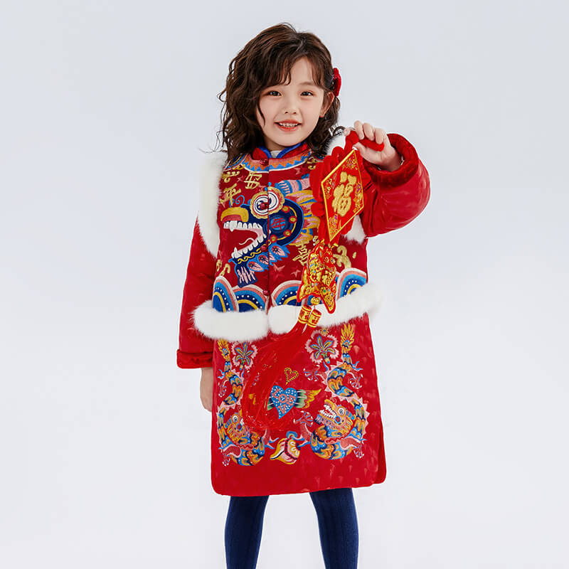 Dragon Long Zodiac Love and Luck Magua Set-6 -  NianYi, Chinese Traditional Clothing for Kids
