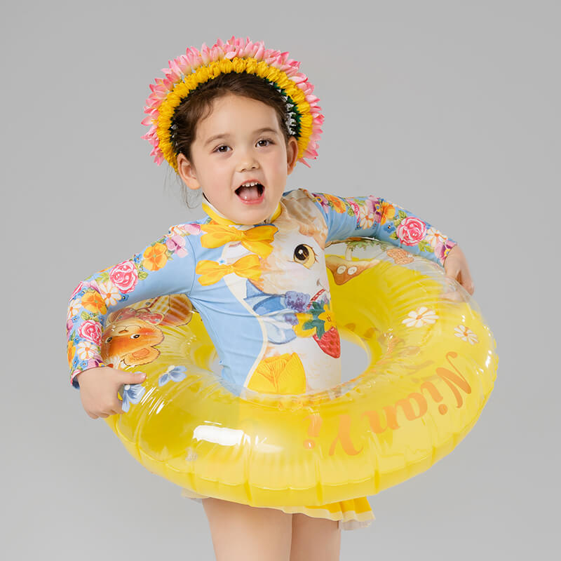 Animal Friends Graphic Float Inflatable Tube-1 -  NianYi, Chinese Traditional Clothing for Kids