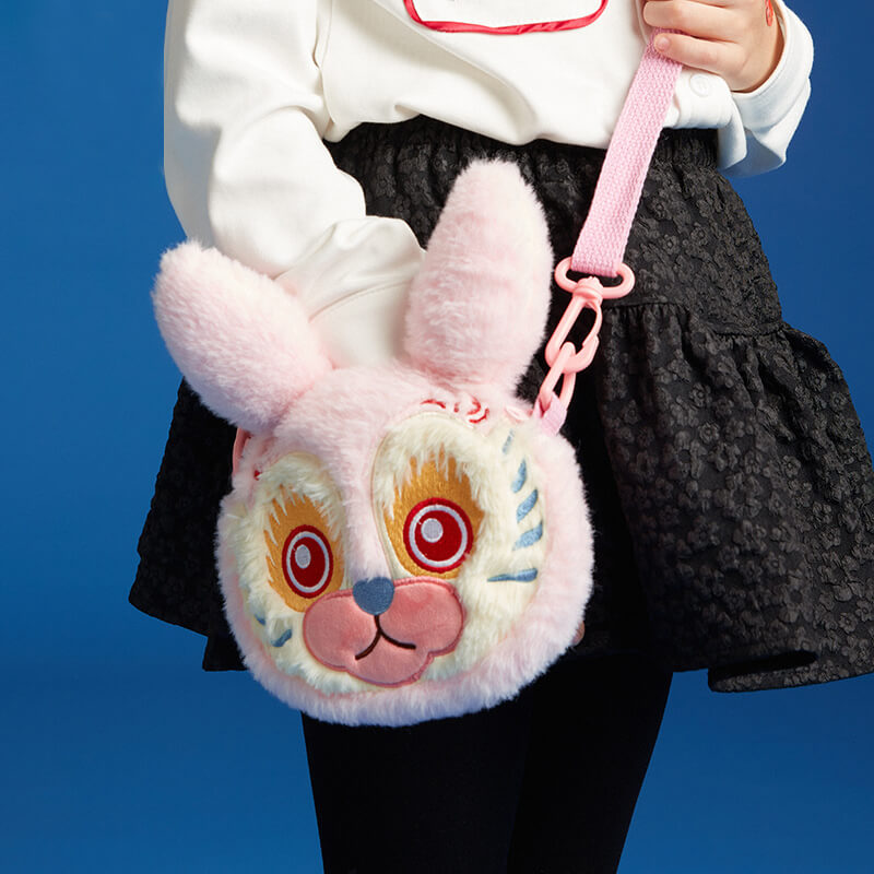 Lucky Bunny Plush Crossboby Bag-2 -  NianYi, Chinese Traditional Clothing for Kids