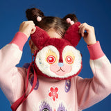 Lucky Bunny Plush Crossboby Bag-8-color-NianYi Red -  NianYi, Chinese Traditional Clothing for Kids