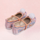 Lucky Bunny Embroidered Shoes-4 -  NianYi, Chinese Traditional Clothing for Kids