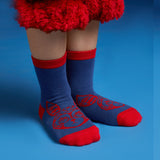 Lucky Bunny Red Cotton Socks-6-color-NianYi Red -  NianYi, Chinese Traditional Clothing for Kids