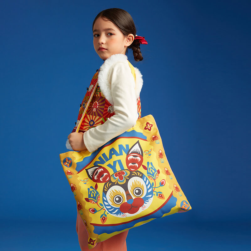 Lucky Bunny Canvas Bag-7 -  NianYi, Chinese Traditional Clothing for Kids