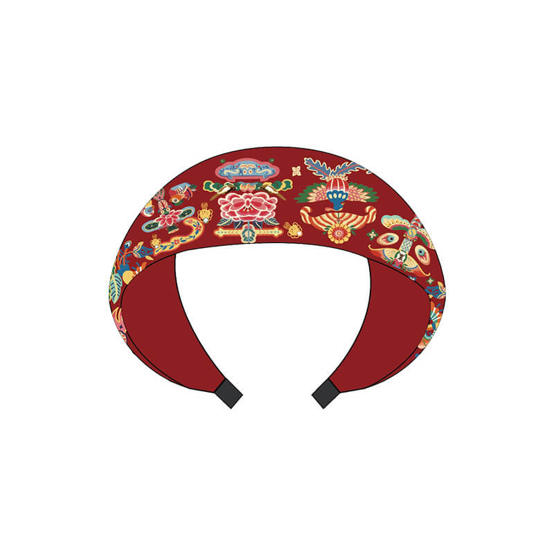 Lucky Bunny Fluffy Hair Band-2 -  NianYi, Chinese Traditional Clothing for Kids