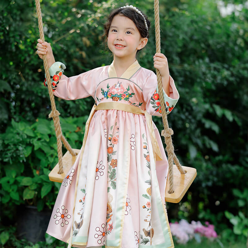 NianYi-Chinese-Traditional-Clothing-for-Kids-Alice Rabbit Hanfu Set-N101168-1