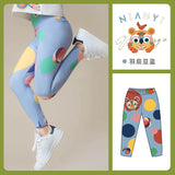 NianYi-Chinese-Traditional-Clothing-for-Kids-Dot Tiger Legging-N102013-Lupin Blue