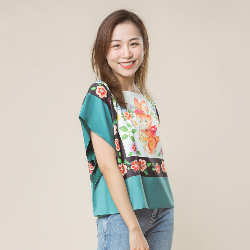 NianYi-Chinese-Traditional-Clothing-for-Kids-Floral Jounrey Square T-Shirt-N102041-12
