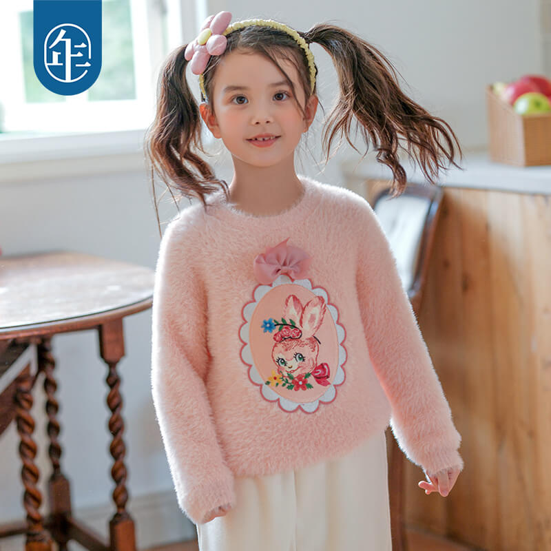 NianYi-Chinese-Traditional-Clothing-for-Kids-Floral Journey Bunny Sweater-N1224103A06-3
