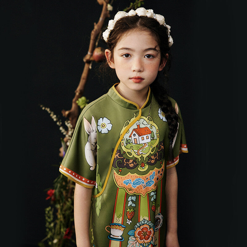 NianYi-Chinese-Traditional-Clothing-for-Kids-Floral Journey Dream Qipao-N102059-3