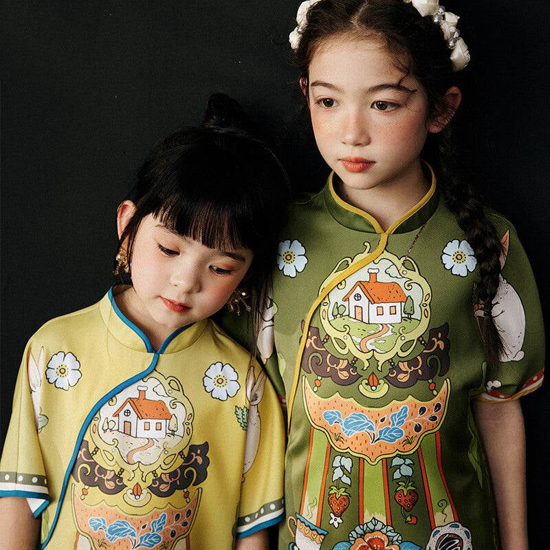 NianYi-Chinese-Traditional-Clothing-for-Kids-Floral Journey Dream Qipao-N102059-5