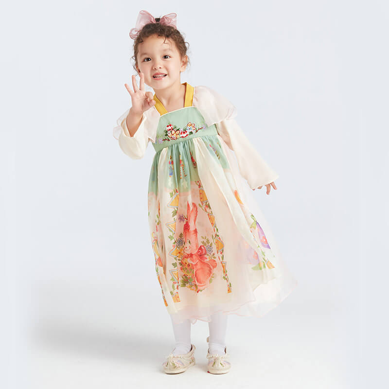 NianYi-Chinese-Traditional-Clothing-for-Kids-Floral Journey Hanfu Dress-N1223081D02-4