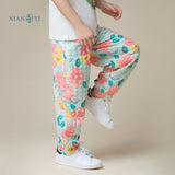 Floral Journey Lantern Pants for Kids