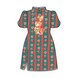 NianYi-Chinese-Traditional-Clothing-for-Kids-Floral Rabbit Qipao Dress-N102046-10