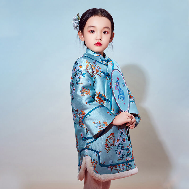 NianYi-Chinese-Traditional-Clothing-for-Kids-Jiaojiao Qipao Coat-N100054-1