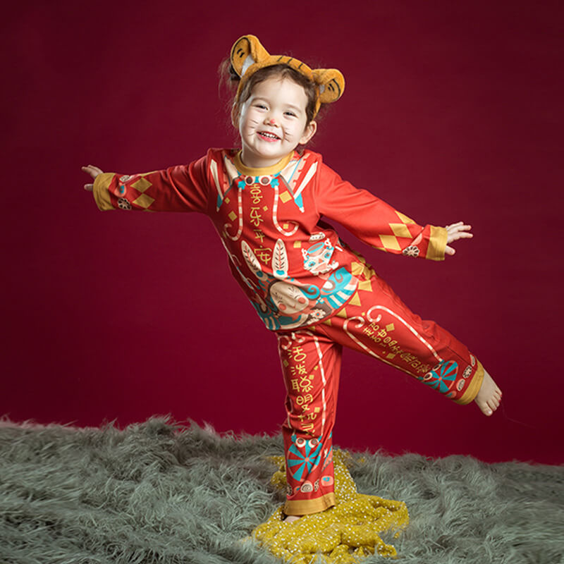 NianYi-Chinese-Traditional-Clothing-for-Kids-Lucky And Happiness Homewear-N400017-3