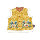 NianYi-Chinese-Traditional-Clothing-for-Kids-Lucky Bunny Brocade Vest-N4224082A05-Color-WBG-NianYi Gold-8