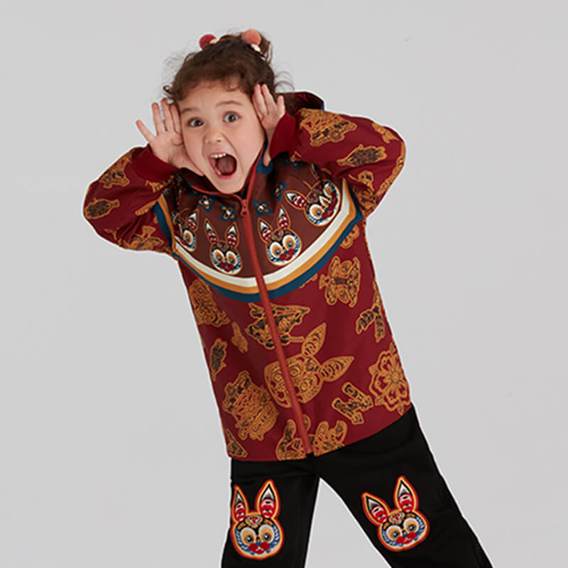 NianYi-Chinese-Traditional-Clothing-for-Kids-Lucky Bunny Coat-N4224064A09-Color-Wolfberry Red-11
