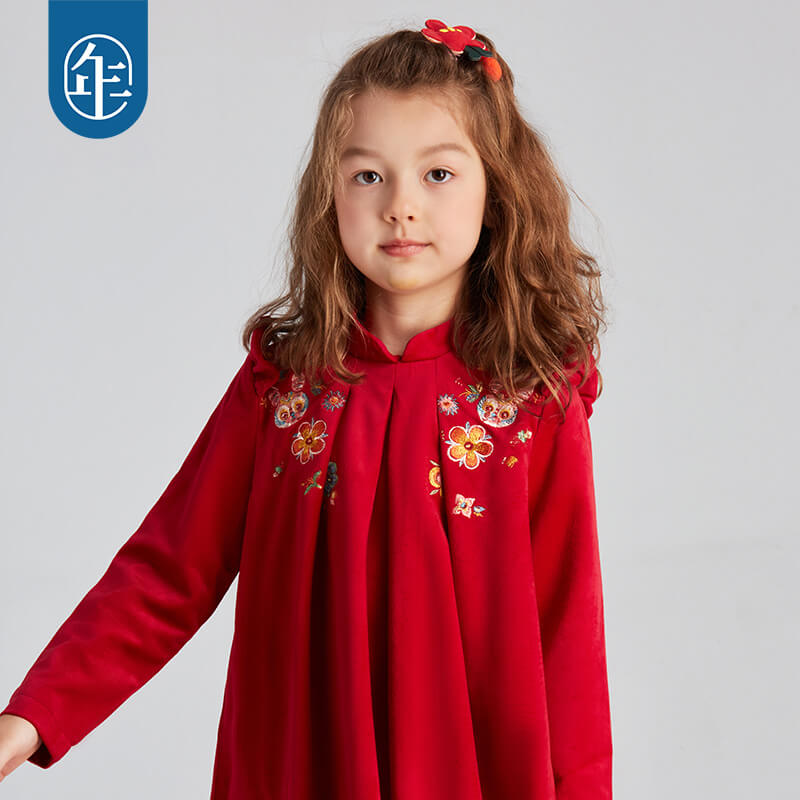 NianYi-Chinese-Traditional-Clothing-for-Kids-Lucky Bunny Velvet Dress-N1224129C02-3