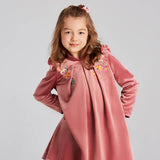NianYi-Chinese-Traditional-Clothing-for-Kids-Lucky Bunny Velvet Dress-N1224129C02-Color-Pale Crimson-7