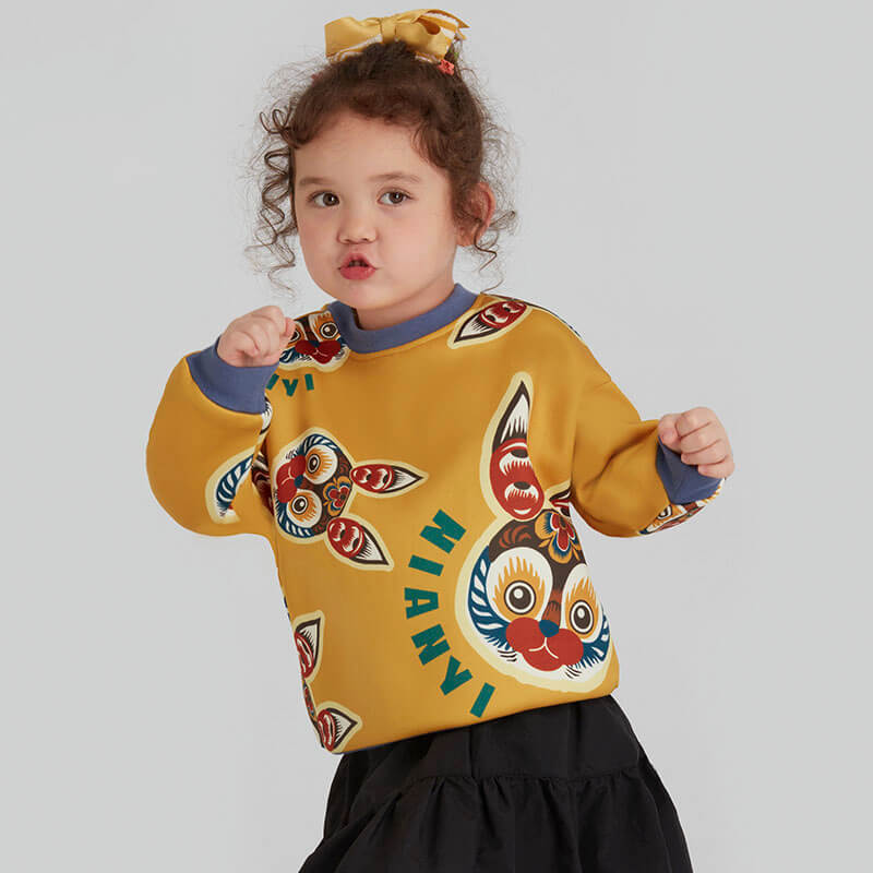 NianYi-Chinese-Traditional-Clothing-for-Kids-Lucky Tailor Bunny Sweatshirt-N4224063A06-2