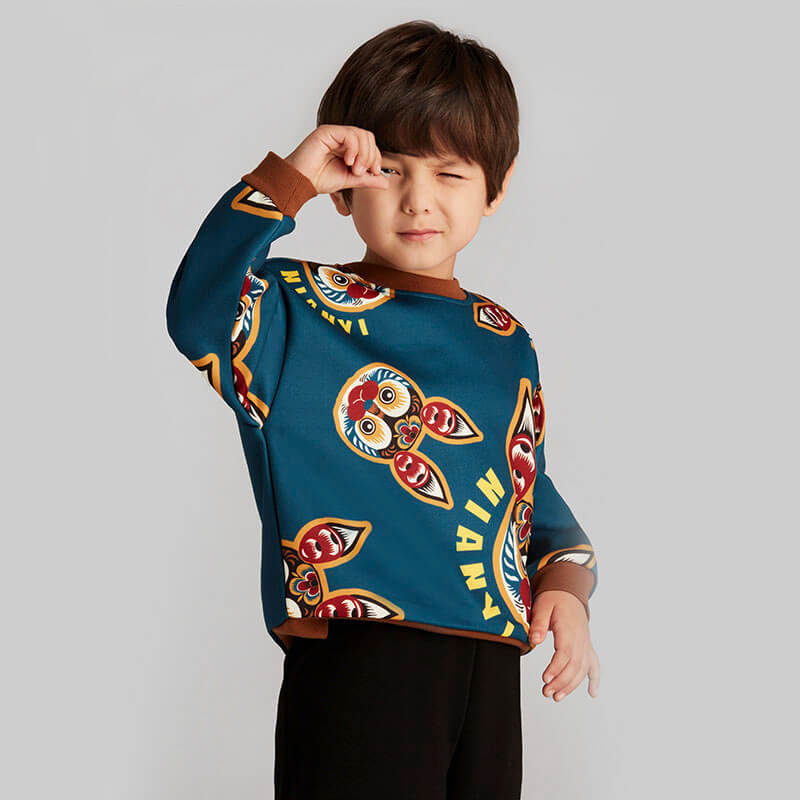 NianYi-Chinese-Traditional-Clothing-for-Kids-Lucky Tailor Bunny Sweatshirt-N4224063A06-3