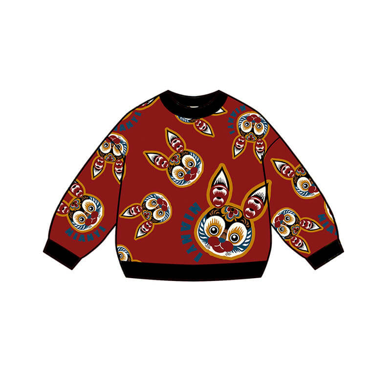 NianYi-Chinese-Traditional-Clothing-for-Kids-Lucky Tailor Bunny Sweatshirt-N4224063A06-5