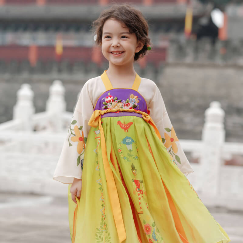 NianYi-Chinese-Traditional-Clothing-for-Kids-Oriental Lantern Festival Hanfu Dress-N102003-1