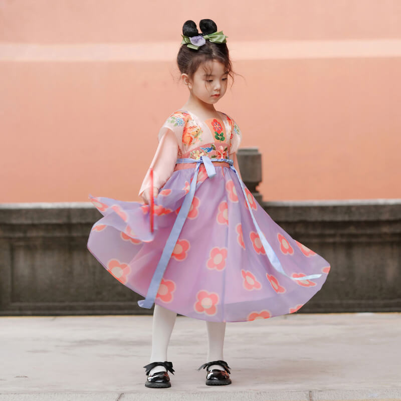 NianYi-Chinese-Traditional-Clothing-for-Kids-Oriental Princess Hanfu Dress-N1223112D02-2