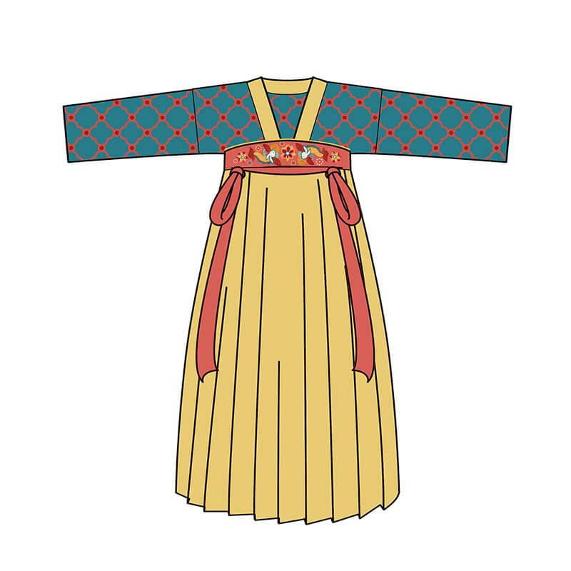NianYi-Chinese-Traditional-Clothing-for-Kids-Oriental Princess Tang Hanfu Dress-N101099-5