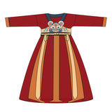 NianYi-Chinese-Traditional-Clothing-for-Kids-Playing Tiger Hanfu Dress-N101124-NianYi Red