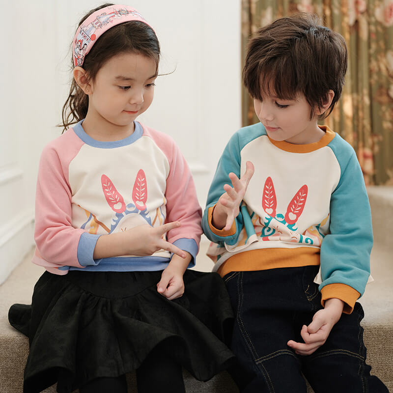 NianYi-Chinese-Traditional-Clothing-for-Kids-Rabbit Wings Sweatshirt-N401004-3