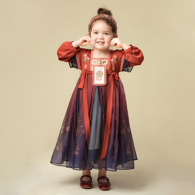 NianYi-Chinese-Traditional-Clothing-for-Kids-Silk Road Gaga Hanfu Dress-N101009-2