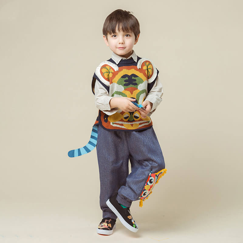NianYi-Chinese-Traditional-Clothing-for-Kids-Tiger Tail Trouser-N402026-3